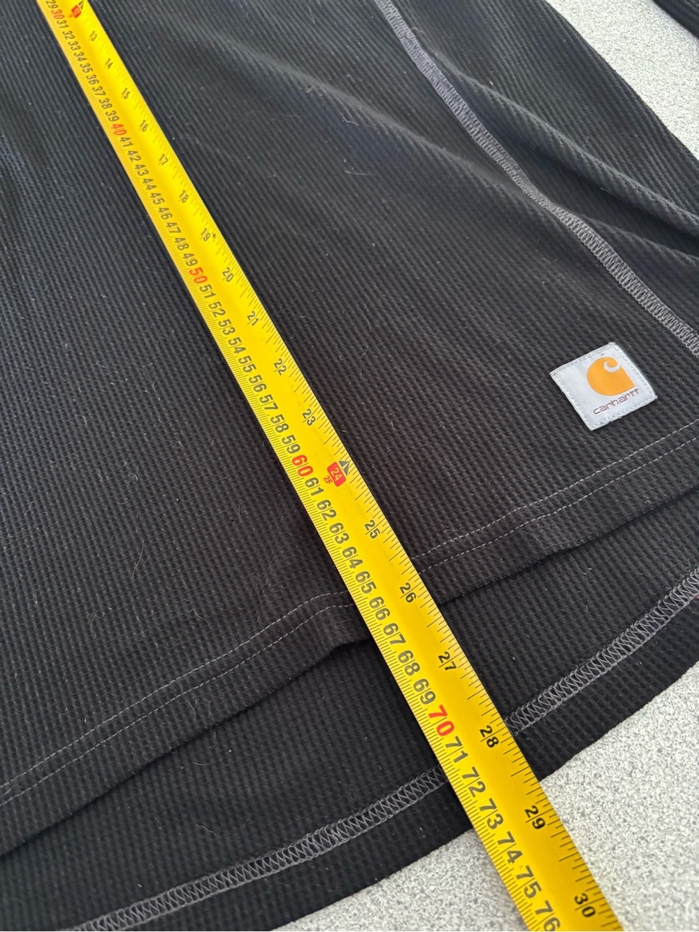 Carhartt Force Waffle Knit Thermal Long Sleeve Black Men Large Minimalist Skate - Picture 8 of 10